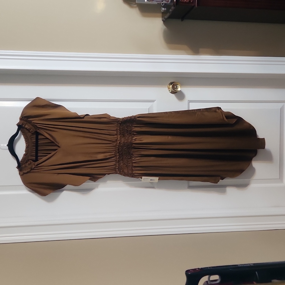 Ramy Brook copper silk Dress